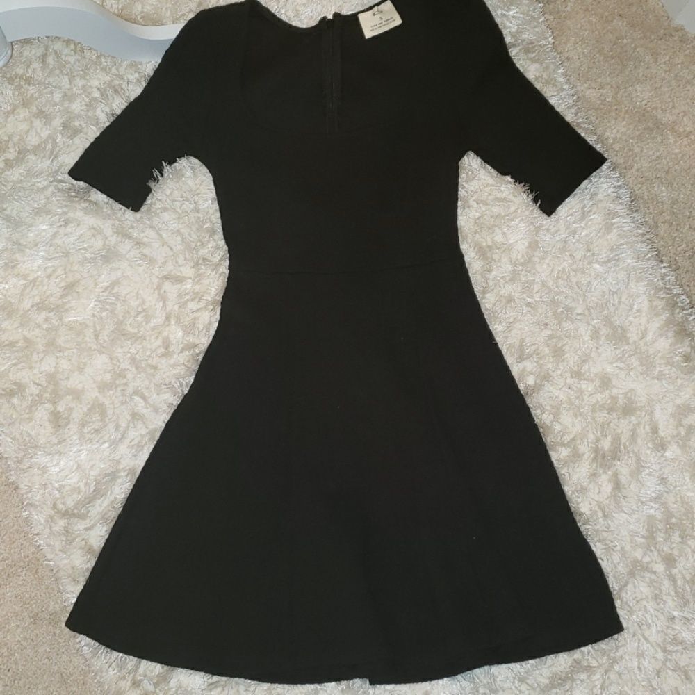 Pins and Needles quarter sleeve black dress sizeS